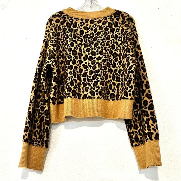 ZARA Knit Animal / Leopard Print Oversized Sweater | SIZE: Small - Picture 9 of 9